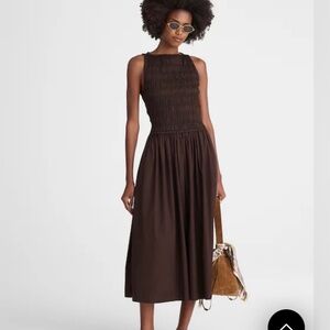 NWT Madewell Smocked Midi Dress